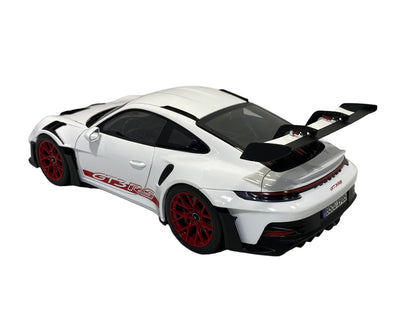 Norev Porsche 911 GT3 RS (2022) - 1/18 Diecast Metal Model, White/Red|Sold in Dturman.com Dubai UAE.