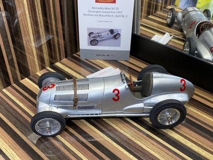 CMC Mercedes benz W125 Donington Grand prix 1937 [1/18 Diecast Silver]