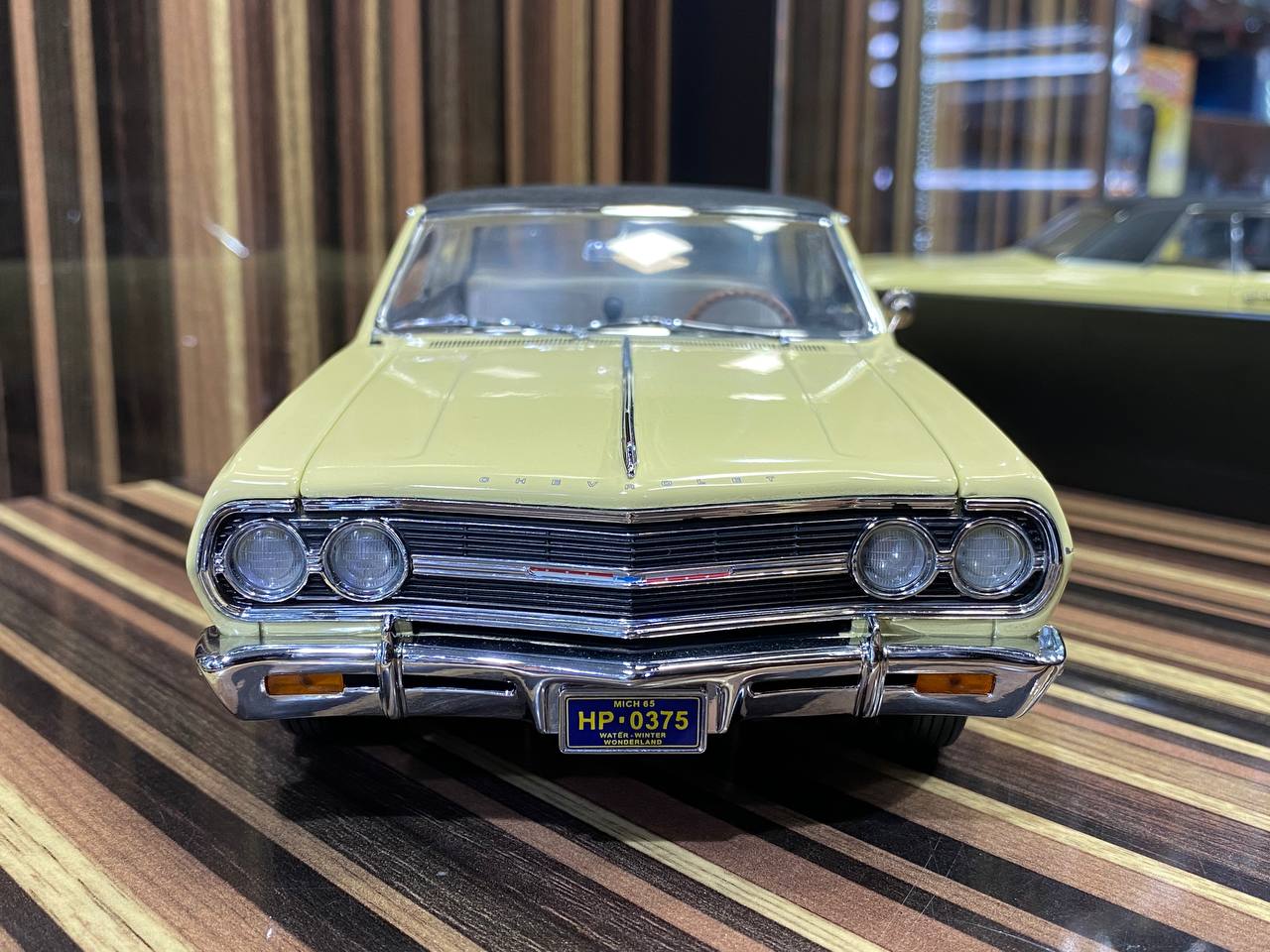 ExactDetail Replicas Chevrolet Z16 Malibu SS 396 Turbo Jet 1965 - 1/18 Diecast, Crocus Yellow