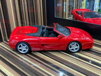 Hot Wheels Elite Ferrari F355 Spider - [1/18 Diecast, Red]