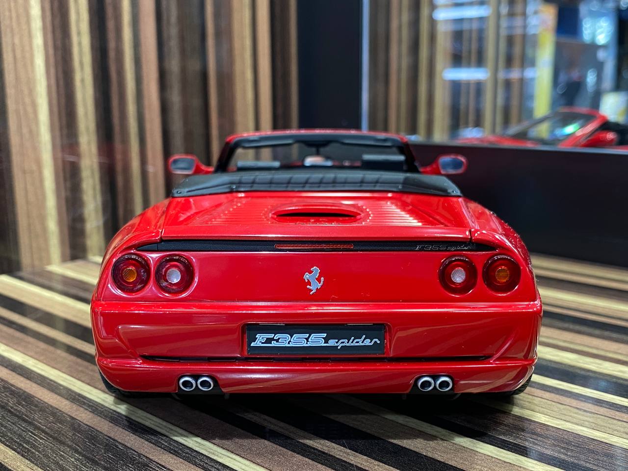 Hot Wheels Elite Ferrari F355 Spider - [1/18 Diecast, Red]