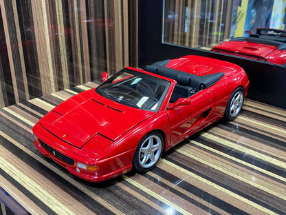 Hot Wheels Elite Ferrari F355 Spider - [1/18 Diecast, Red]