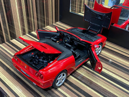 Hot Wheels Elite Ferrari F355 Spider - [1/18 Diecast, Red]