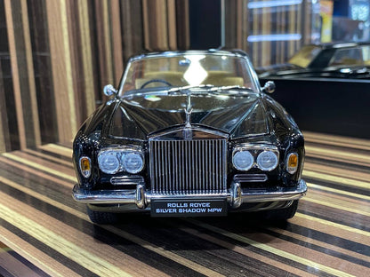 Paragon Models Rolls Royce Silver Shadow MPW 2-Door Coupe - 1/18 Diecast, Black - Paint Rashes Present