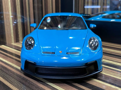 1/18 Diecast Porsche 911 GT3 Blue Norev Scale Model Car