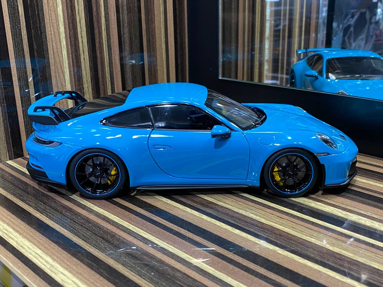 1/18 Diecast Porsche 911 GT3 Blue Norev Scale Model Car