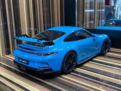 1/18 Diecast Porsche 911 GT3 Blue Norev Scale Model Car