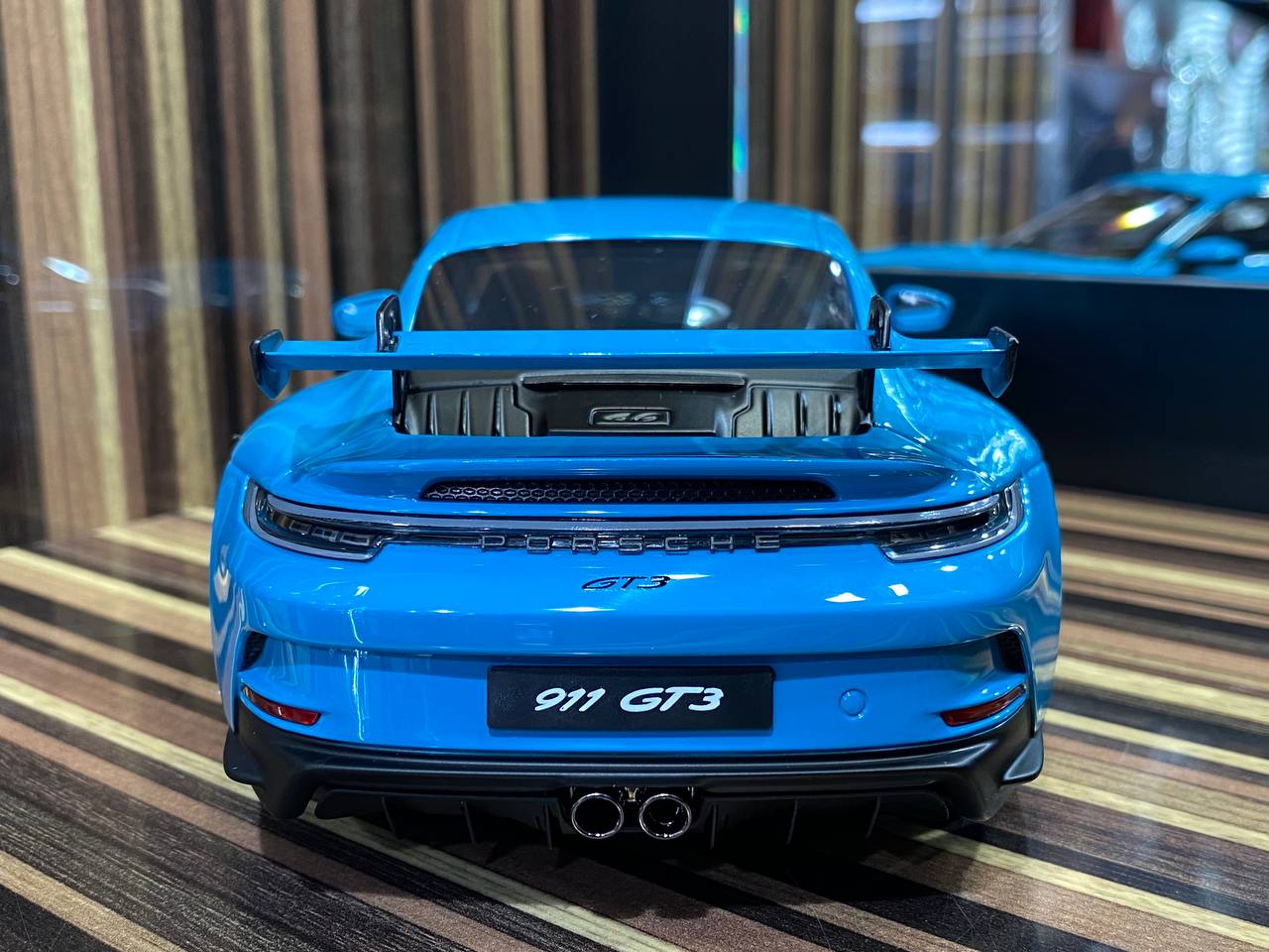 1/18 Diecast Porsche 911 GT3 Blue Norev Scale Model Car