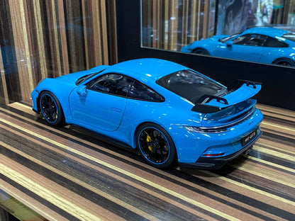 1/18 Diecast Porsche 911 GT3 Blue Norev Scale Model Car