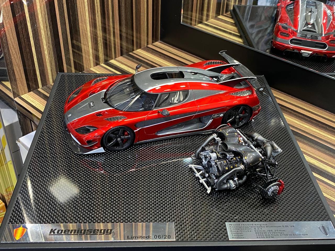 1/18 General Models Resin Model - Koenigsegg Agera RS with Engine [1/18 Red]