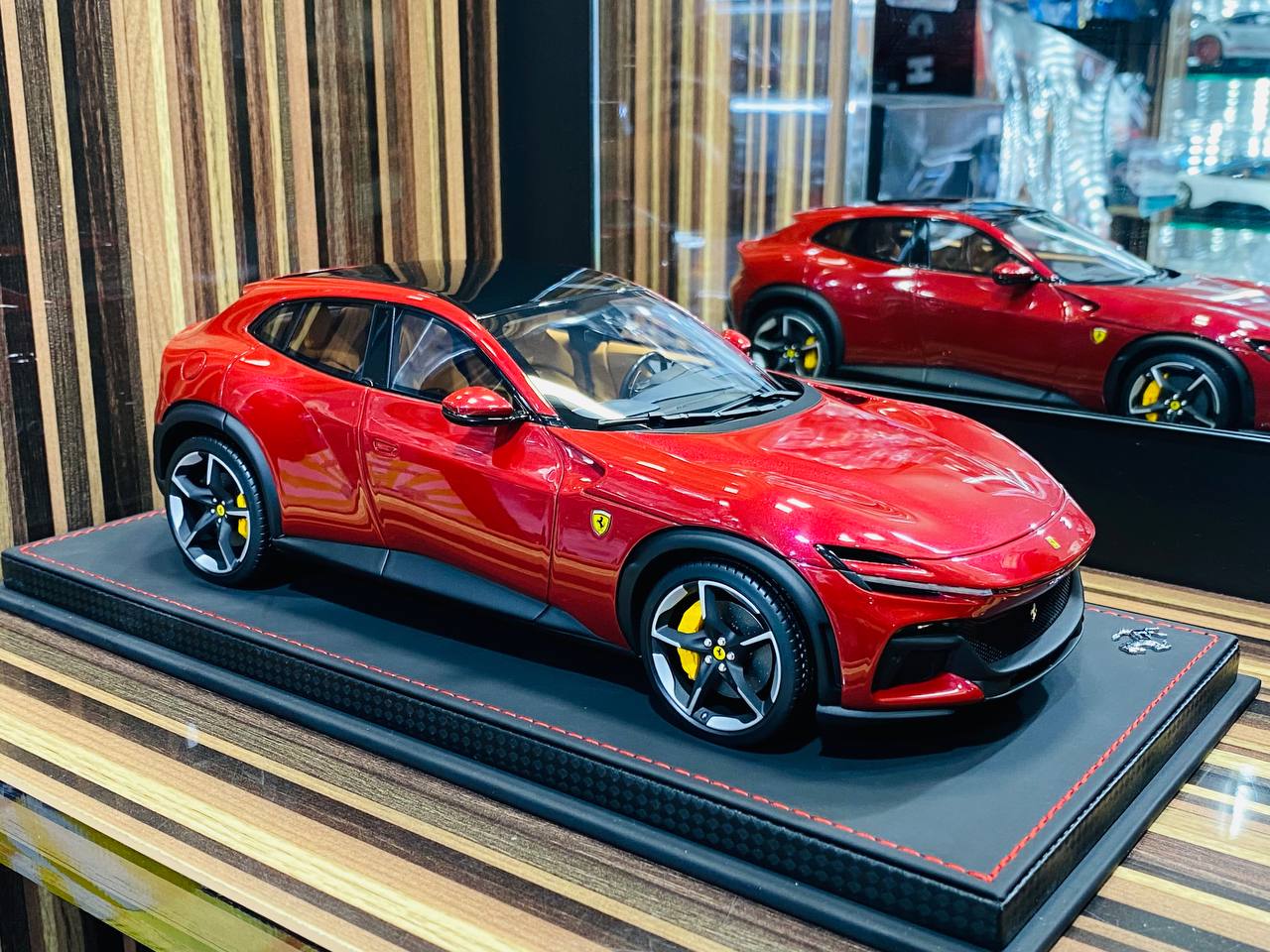 BBR Models Ferrari Purosangue - 1/18 Resin , Rosso Mugello Met (Maroon)