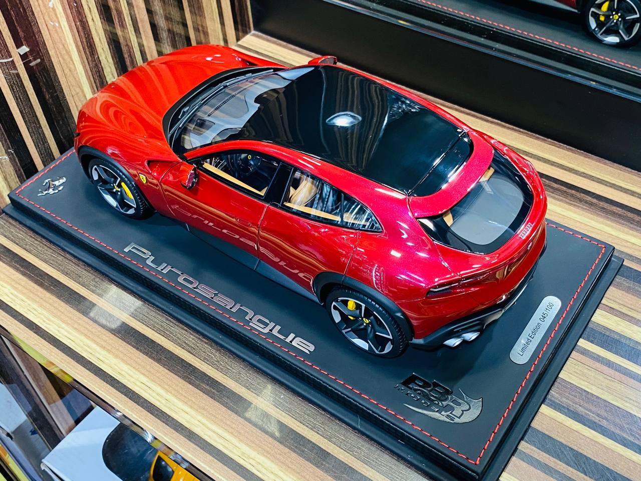 BBR Models Ferrari Purosangue - 1/18 Resin , Rosso Mugello Met (Maroon)