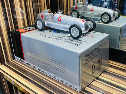 CMC Mercedes-Benz W25, 1935 Luigi Fagioli, Start No. #4 Sieger GP Monaco [1/18 Diecast]