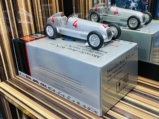 CMC Mercedes-Benz W25, 1935 Luigi Fagioli, Start No. #4 Sieger GP Monaco [1/18 Diecast]