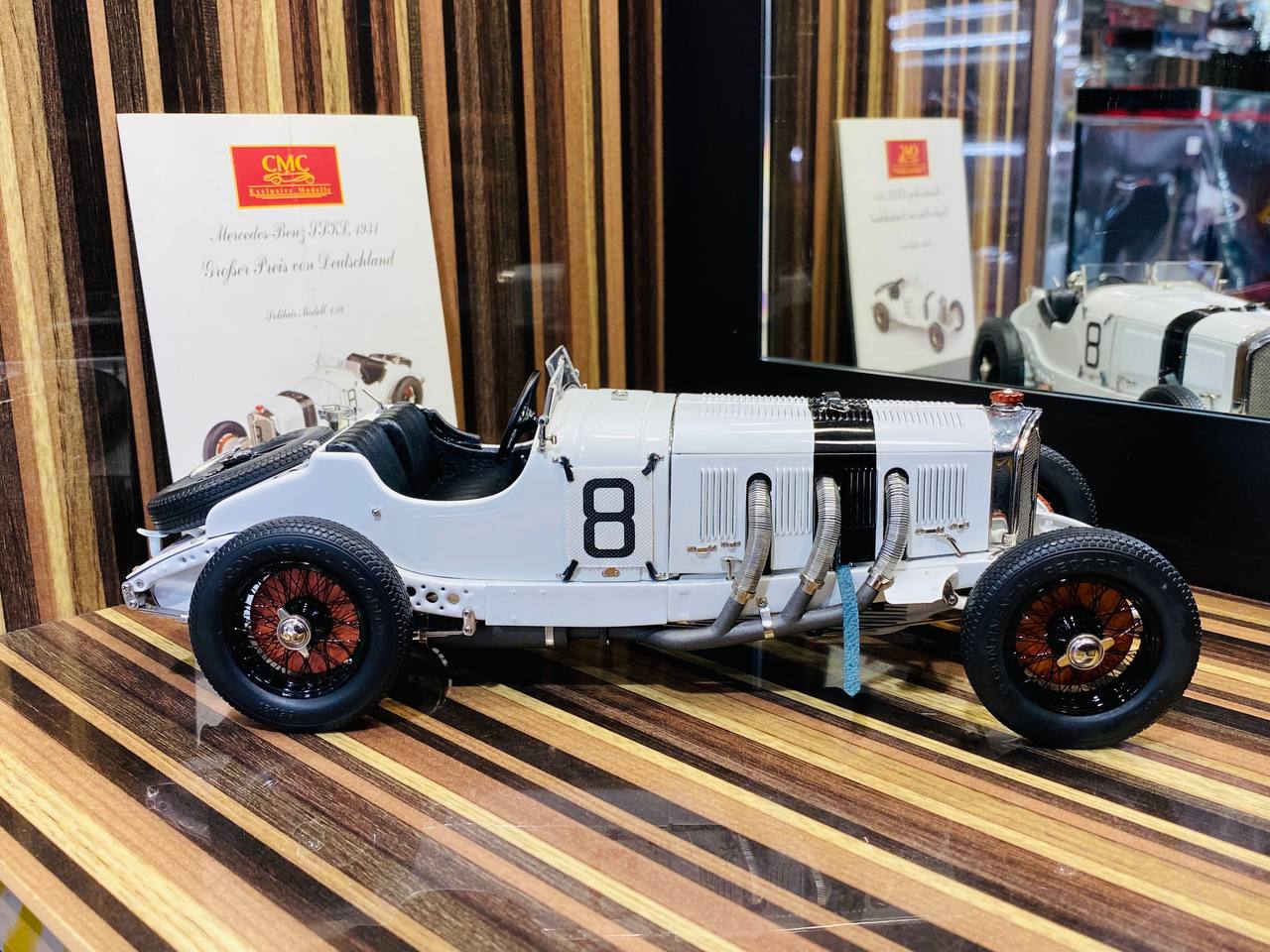 CMC Mercedes-Benz SSKL 1931 Großer Preis von Deutschland [1/18 Diecast White]