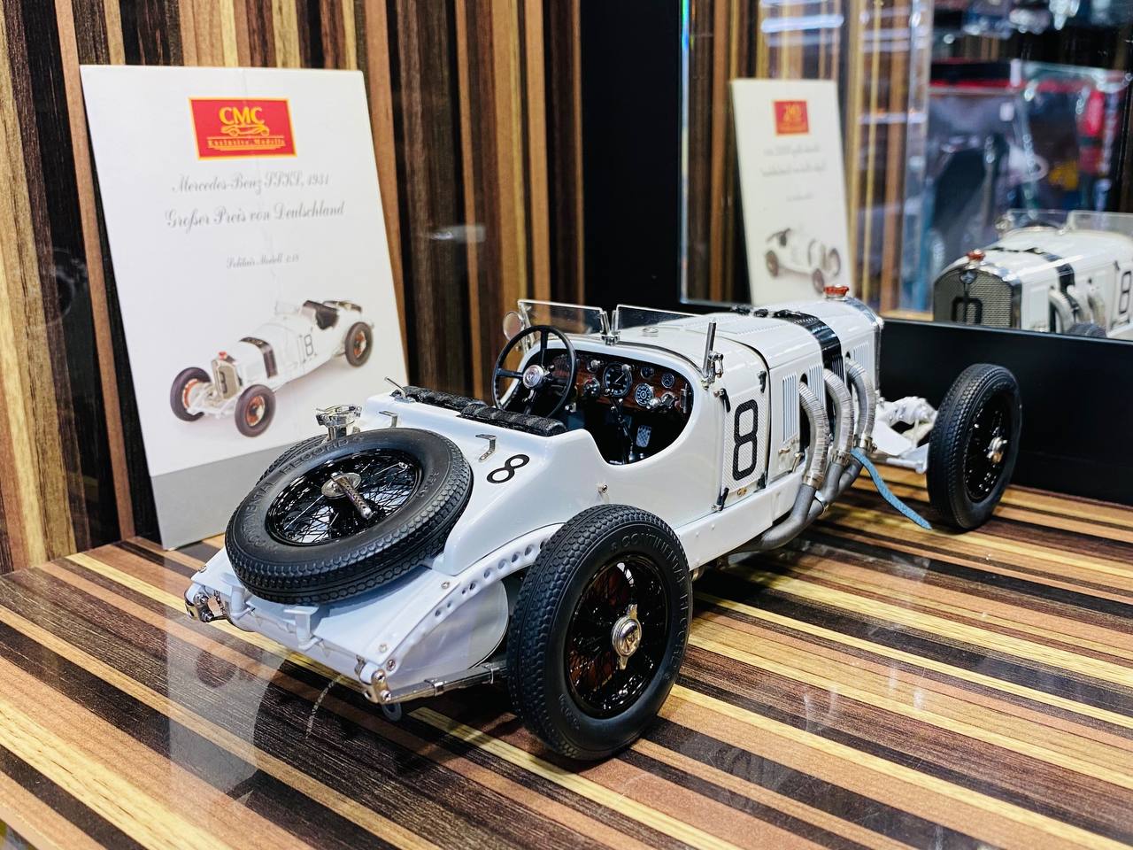 CMC Mercedes-Benz SSKL 1931 Großer Preis von Deutschland [1/18 Diecast White]