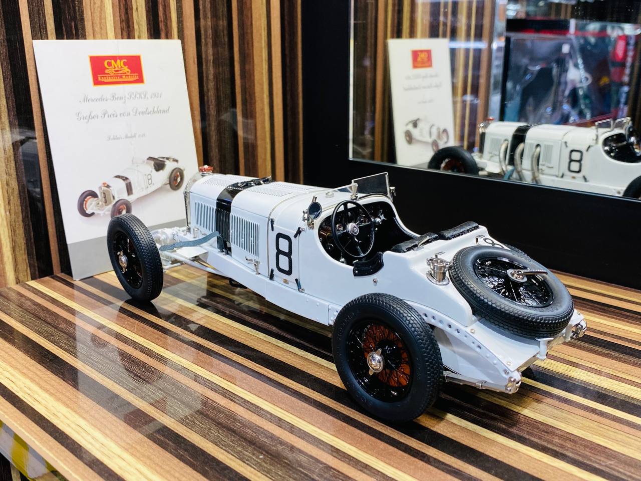 CMC Mercedes-Benz SSKL 1931 Großer Preis von Deutschland [1/18 Diecast White]