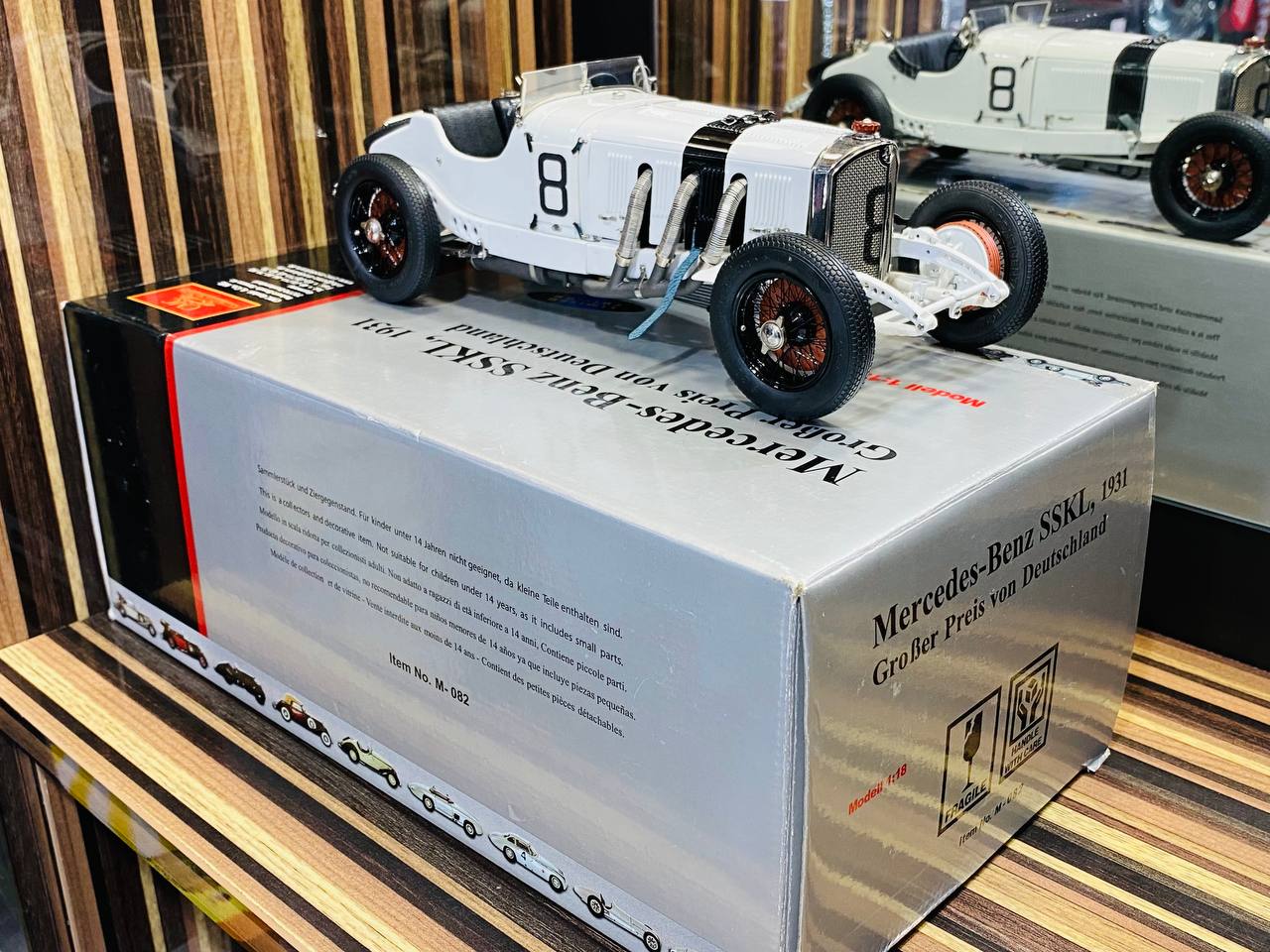 CMC Mercedes-Benz SSKL 1931 Großer Preis von Deutschland [1/18 Diecast White]