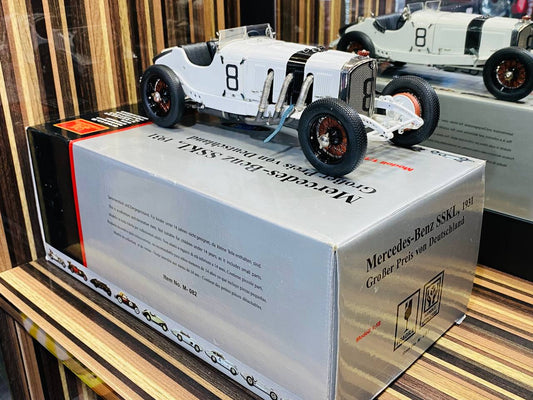 CMC Mercedes-Benz SSKL 1931 Großer Preis von Deutschland [1/18 Diecast White]