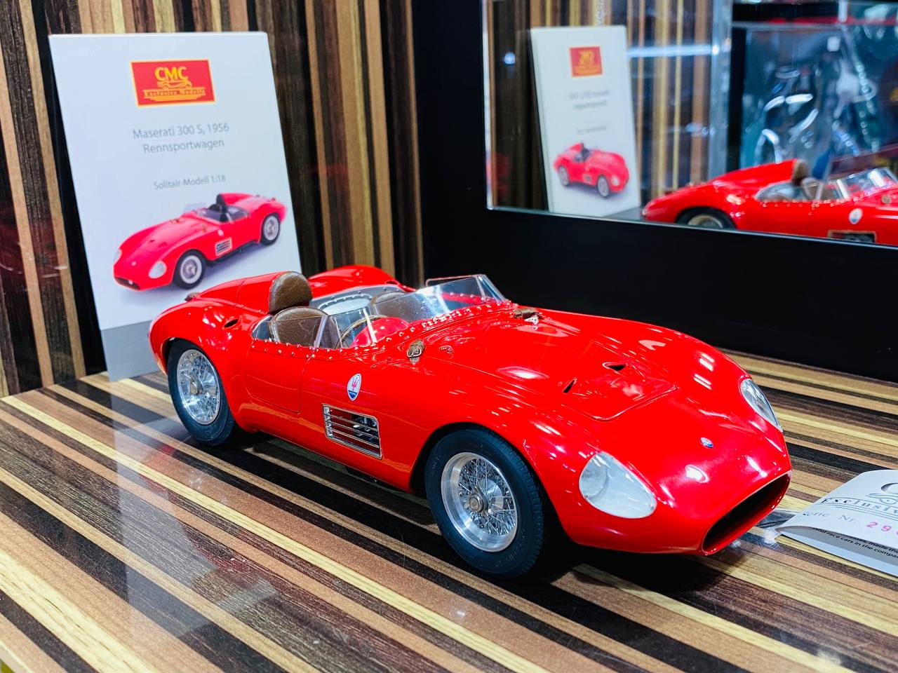 CMC Maserati 300 S 1956 Rennsportwagen [1/18 Diecast Red]