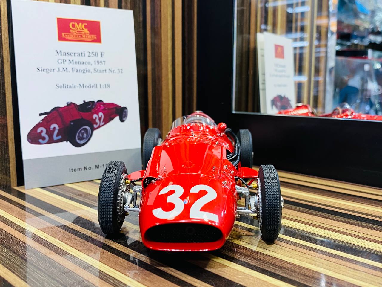 CMC Maserati 250 F GP Monaco, 1957 Sieger J.M Fangio, Start Nr. 32 [1/18 Red Diecast]