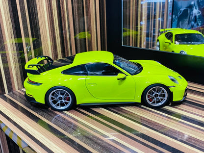 Norev Porsche 911 GT3 2021 - 1/18 Metal Diecast Model, Acid Green