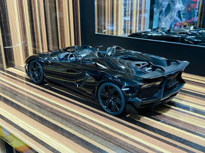 AutoArt Signature Lamborghini Aventador J - [1/18 Diecast Black] with Paint Rashes