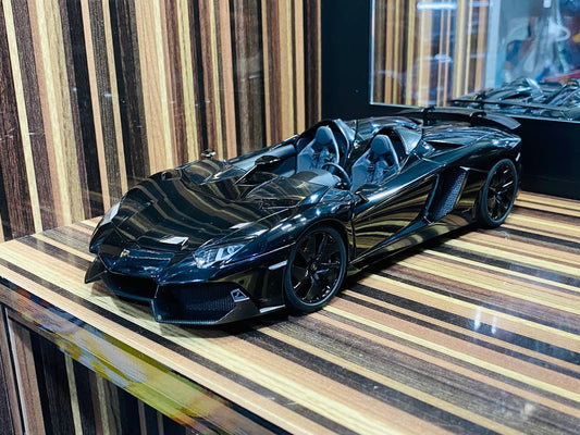 AutoArt Signature Lamborghini Aventador J - [1/18 Diecast Black] with Paint Rashes