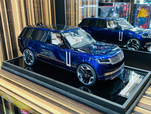 1/18 MotorHelix Range Rover Autobiography 2022 Resin Model - Blue | Limited Edition