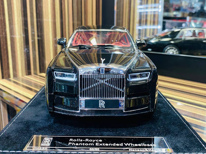 HH Rolls Royce Phantom Extended Wheelbase Resin Model - Diamond Black | Limited Edition