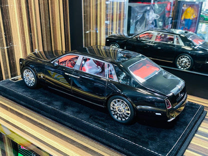 HH Rolls Royce Phantom Extended Wheelbase Resin Model - Diamond Black | Limited Edition