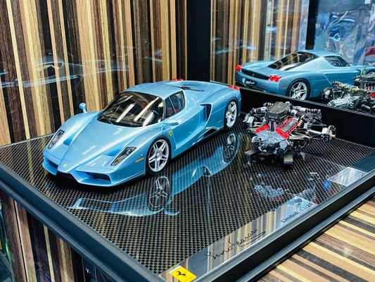Exclusive General Models Ferrari Enzo with Engine [ Resin Blue | Limited Edition]
