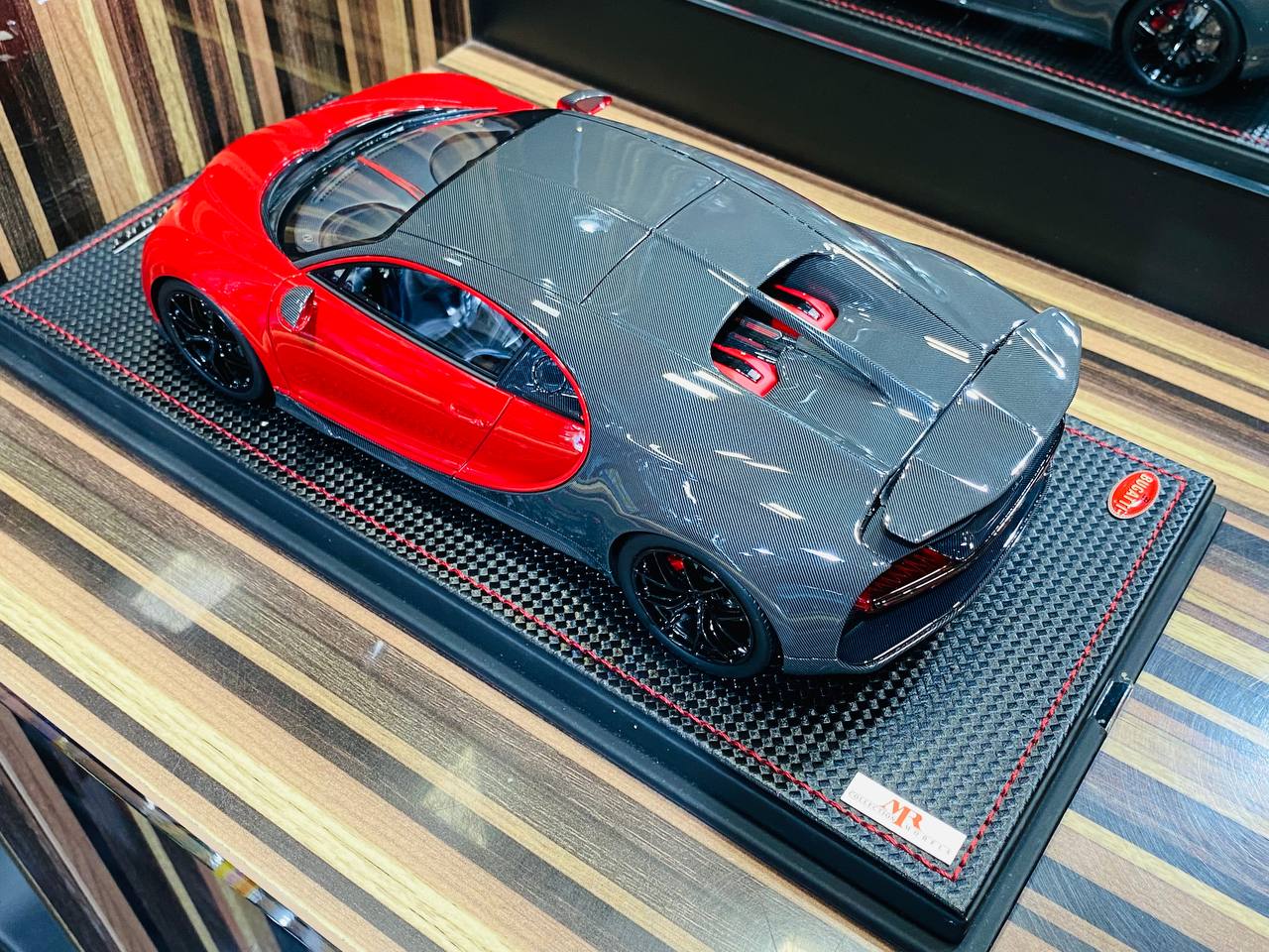Exclusive MR Collection Bugatti Chiron Sport [Resin Red/Carbon | Limited Edition]
