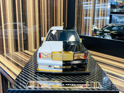 VIP Model Mercedes Benz 190 E & A$AP ROCKY'S [Resin Black & White Decal | Limited Edition]