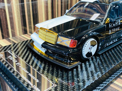 VIP Model Mercedes Benz 190 E & A$AP ROCKY'S [Resin Black & White Decal | Limited Edition]