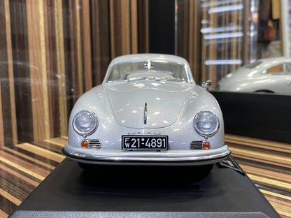 1/18 Norev Porsche 356 Coupe (1954) - Limited Edition Metal Diecast, Silver|Sold in Dturman.com Dubai UAE.