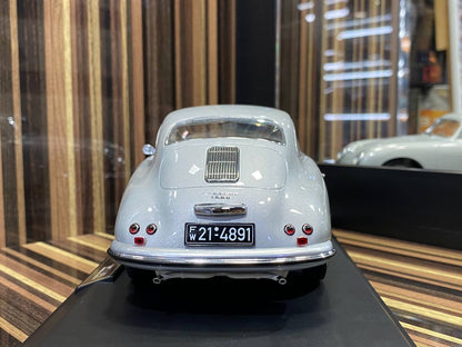 1/18 Norev Porsche 356 Coupe (1954) - Limited Edition Metal Diecast, Silver|Sold in Dturman.com Dubai UAE.