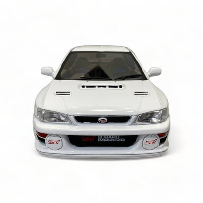 1/18 Solido Subaru Impreza 22B (1998) - Metal Diecast, Classic White Model Car|Sold in Dturman.com Dubai UAE.