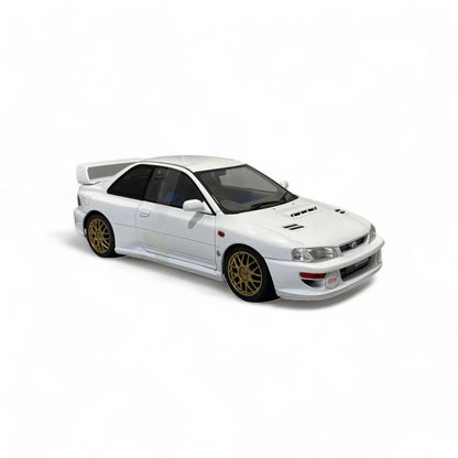 1/18 Solido Subaru Impreza 22B (1998) - Metal Diecast, Classic White Model Car|Sold in Dturman.com Dubai UAE.