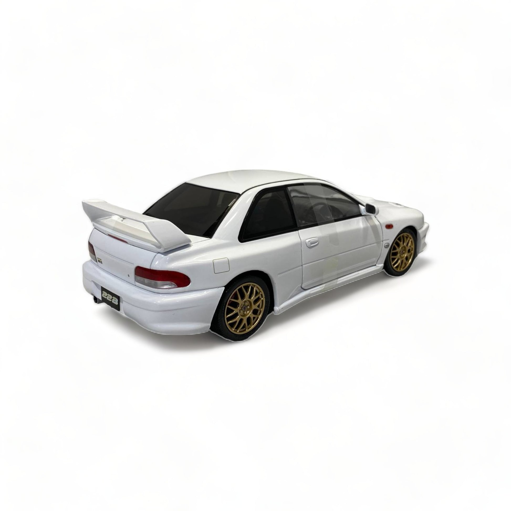 1/18 Solido Subaru Impreza 22B (1998) - Metal Diecast, Classic White Model Car|Sold in Dturman.com Dubai UAE.