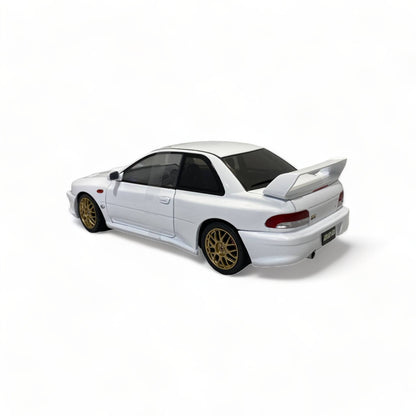 1/18 Solido Subaru Impreza 22B (1998) - Metal Diecast, Classic White Model Car|Sold in Dturman.com Dubai UAE.