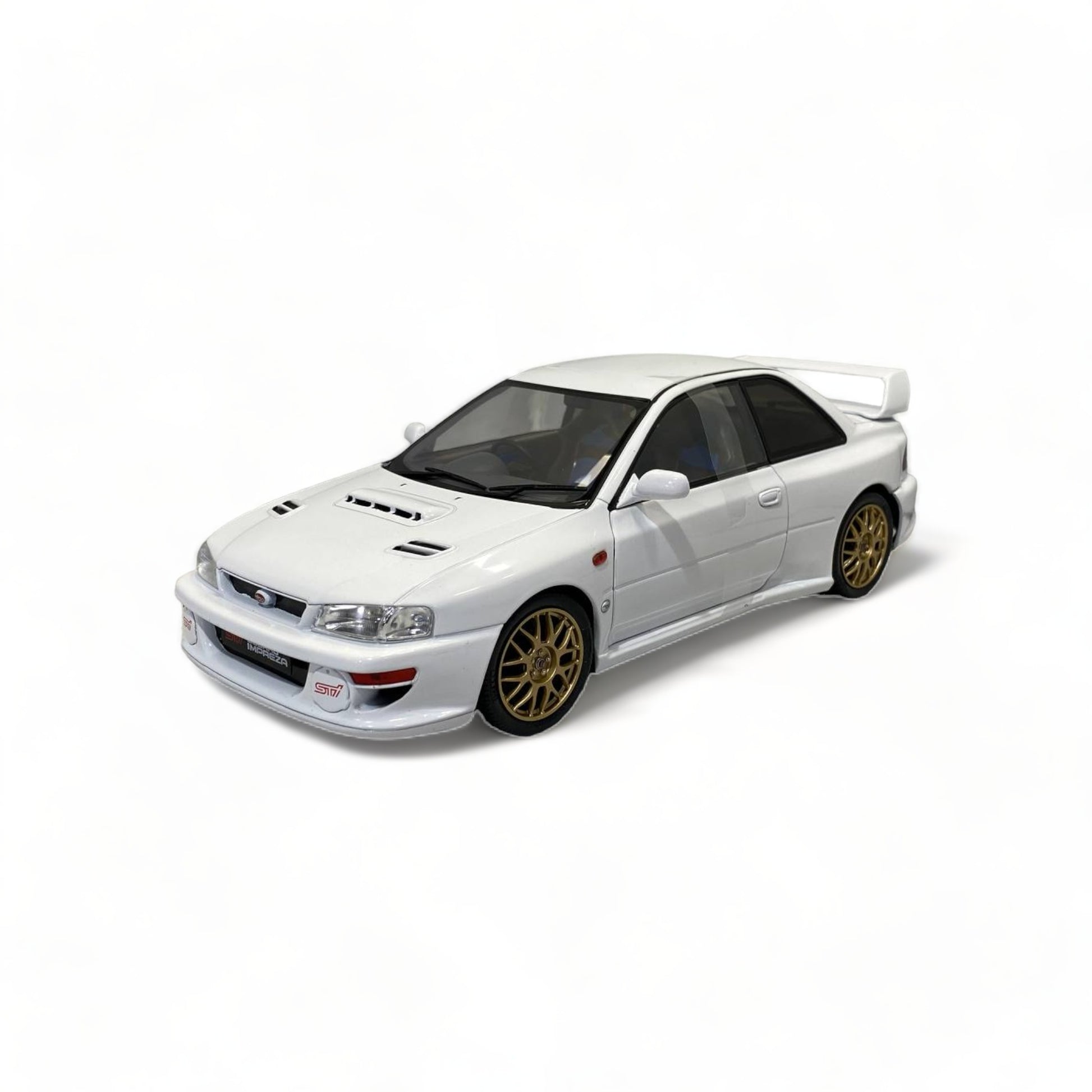 1/18 Solido Subaru Impreza 22B (1998) - Metal Diecast, Classic White Model Car|Sold in Dturman.com Dubai UAE.