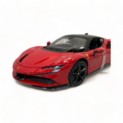 1/18 Diecast Ferrari SF90 Stradale Red Bburago Scale Model Car