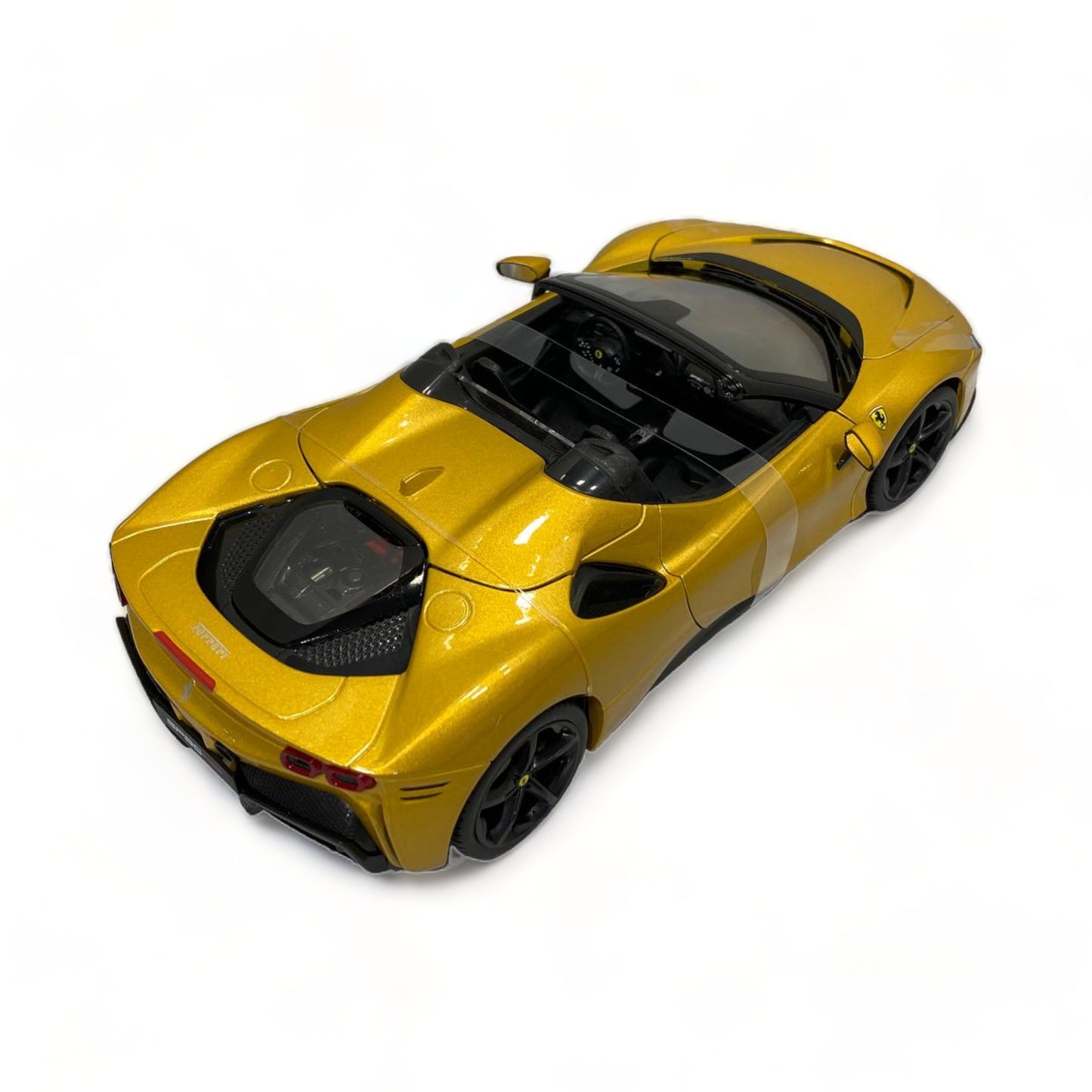 1/18 Diecast Ferrari SF90 Spyder Gold  Bburago Scale Model Car