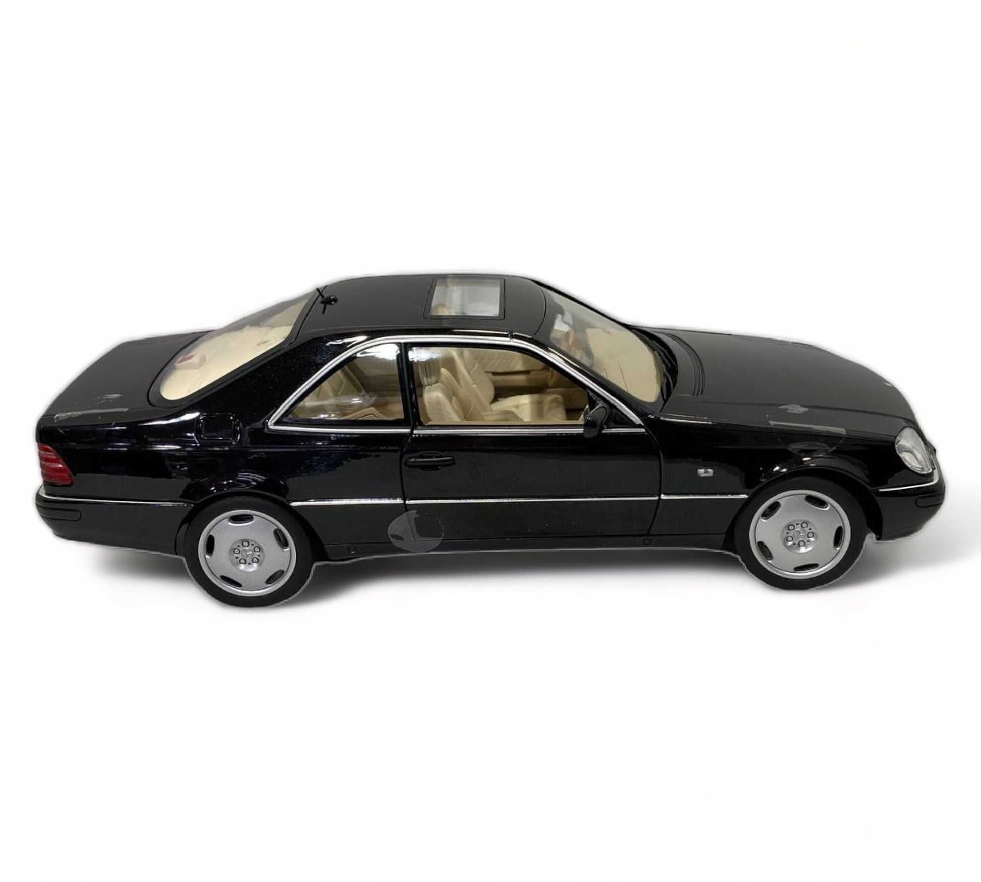 Norev Mercedes-Benz CL 600 Coupe - 1/18 Diecast Model, Black 1997|Sold in Dturman.com Dubai UAE.