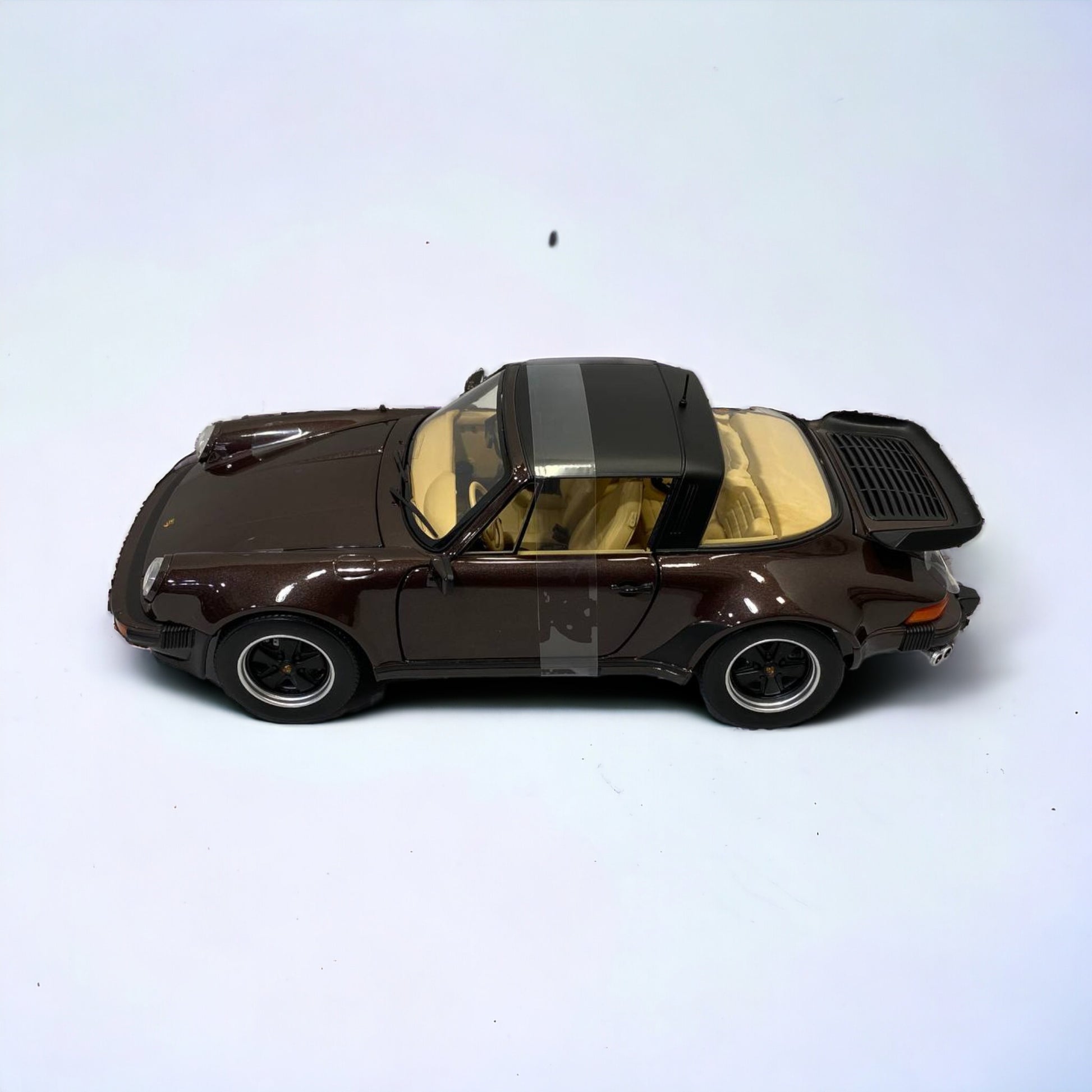 1/18 Metal Diecast - Porsche 911 Turbo Targa 3.3 (1987) Brown Metallic|Sold in Dturman.com Dubai UAE.