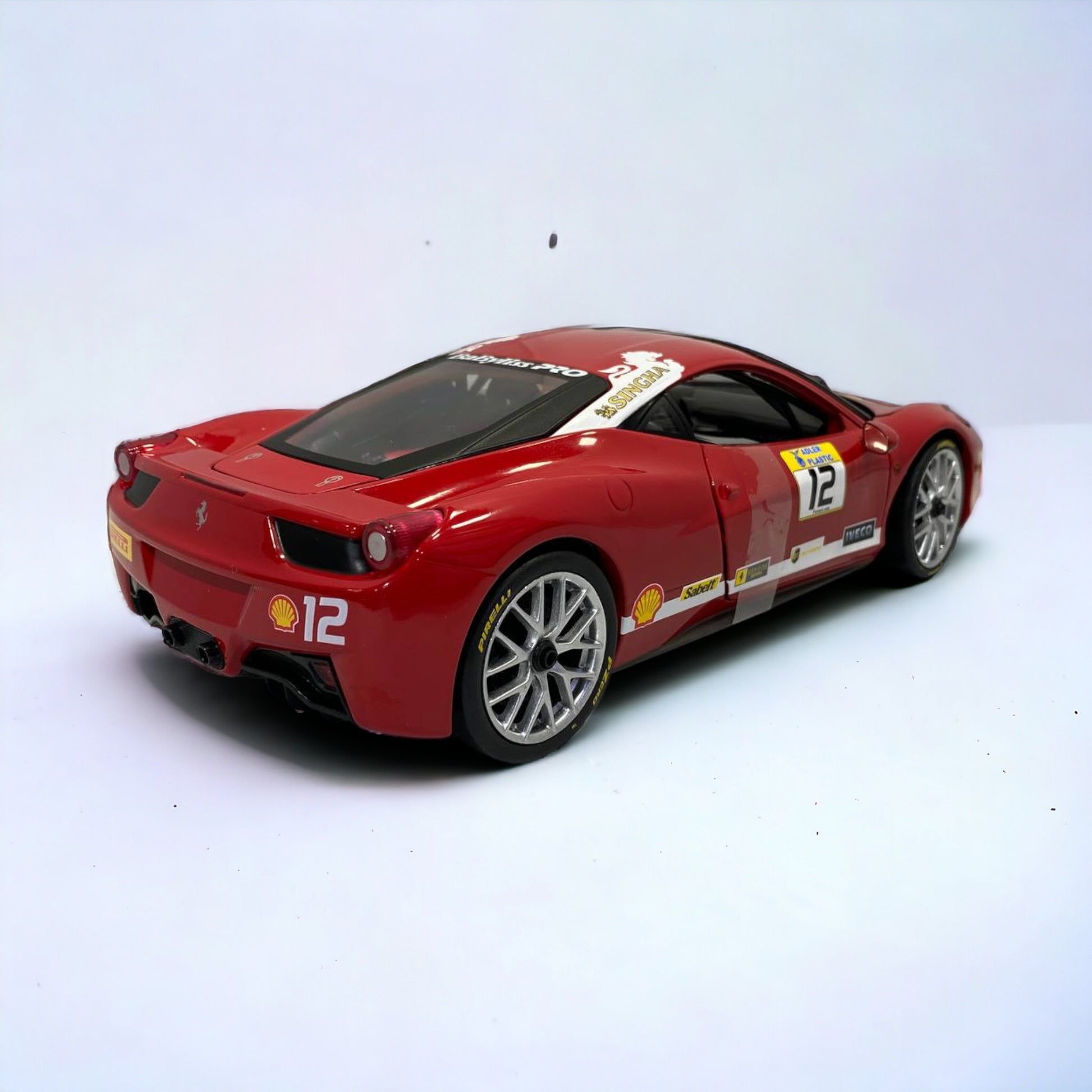 1/18 metal diecast HotWheels Ferrari 458 Challenge  Red Model Car|Sold in Dturman.com Dubai UAE.