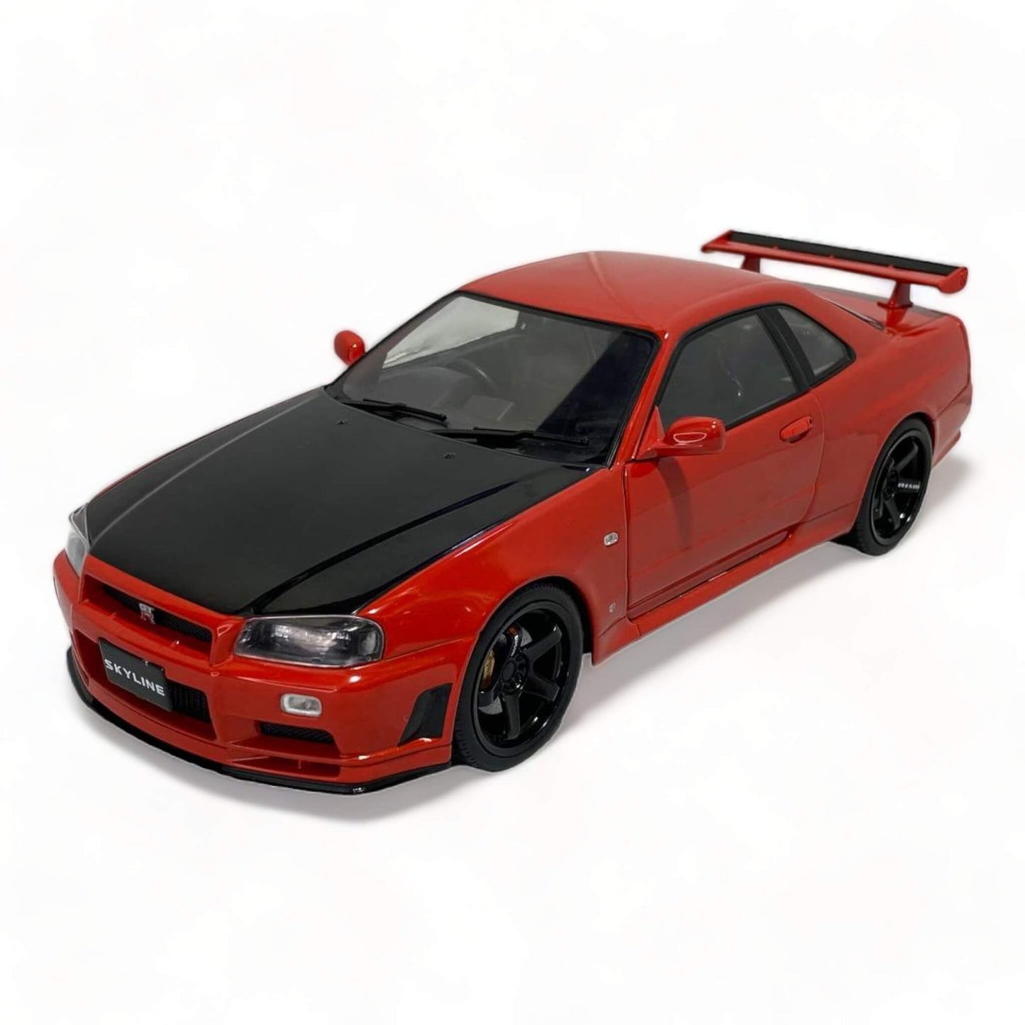 Diecast Nissan GT-R R34 Skyline Active Red 1/18 1999 by Solido Model Car