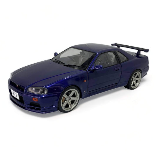 Nissan GT-R R34 Skyline Dark Blue 1/18 1999 by Solido