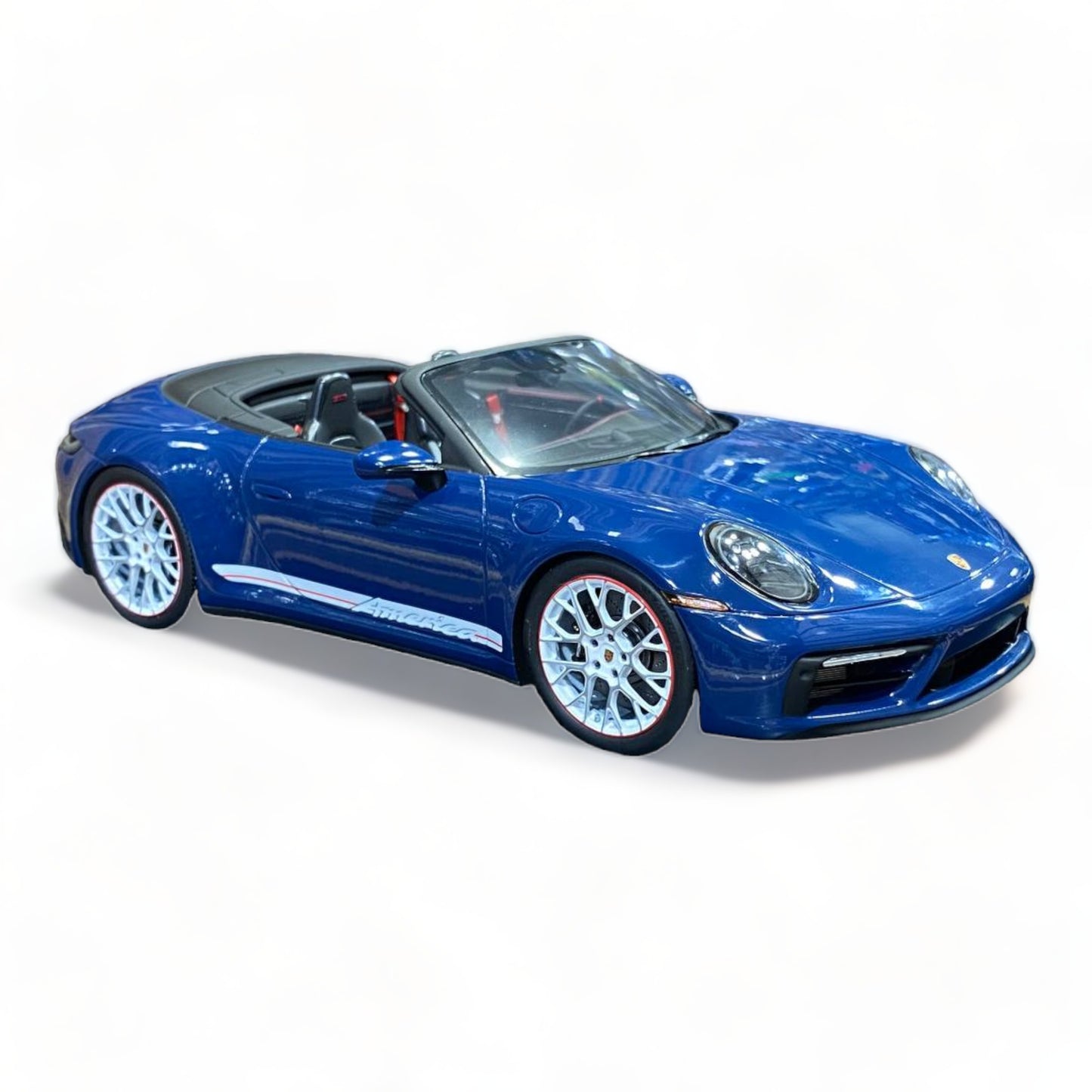 Porsche 911 Carrera GTS Cabriolet America Edition AzurBlue by Spark Model|Sold in Dturman.com Dubai UAE.